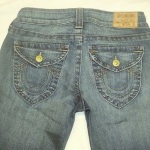 True Religion Size 29 Stone Wash Blue Jeans
